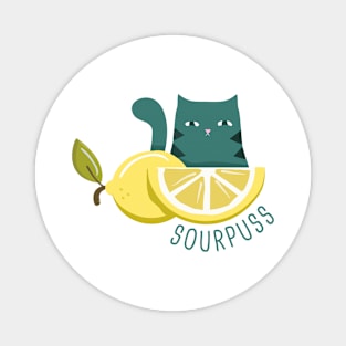 Sourpuss with lemons :-/ Magnet